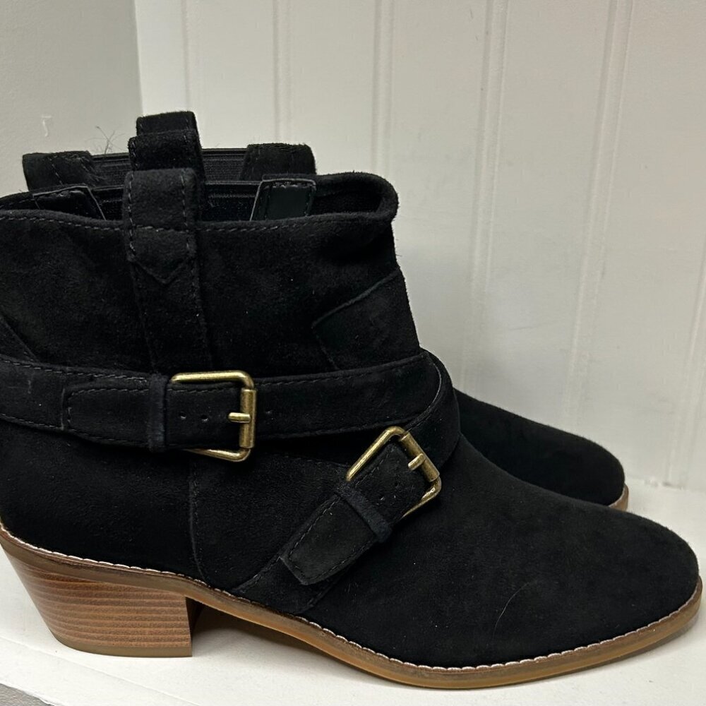 Cole Haan Women's Jensynn Bootie Ankle Boot Size 6.5 in Black Suede